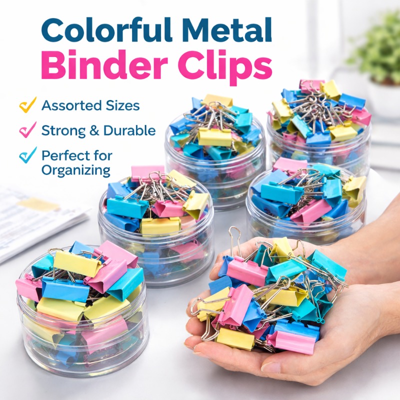 40PCS/Set Long Colorful Metal  - Office Stationery And Supply review and price