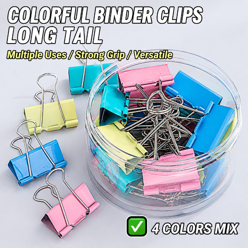 40PCS/Set Long Colorful Metal  - Office Stationery And Supply review and price