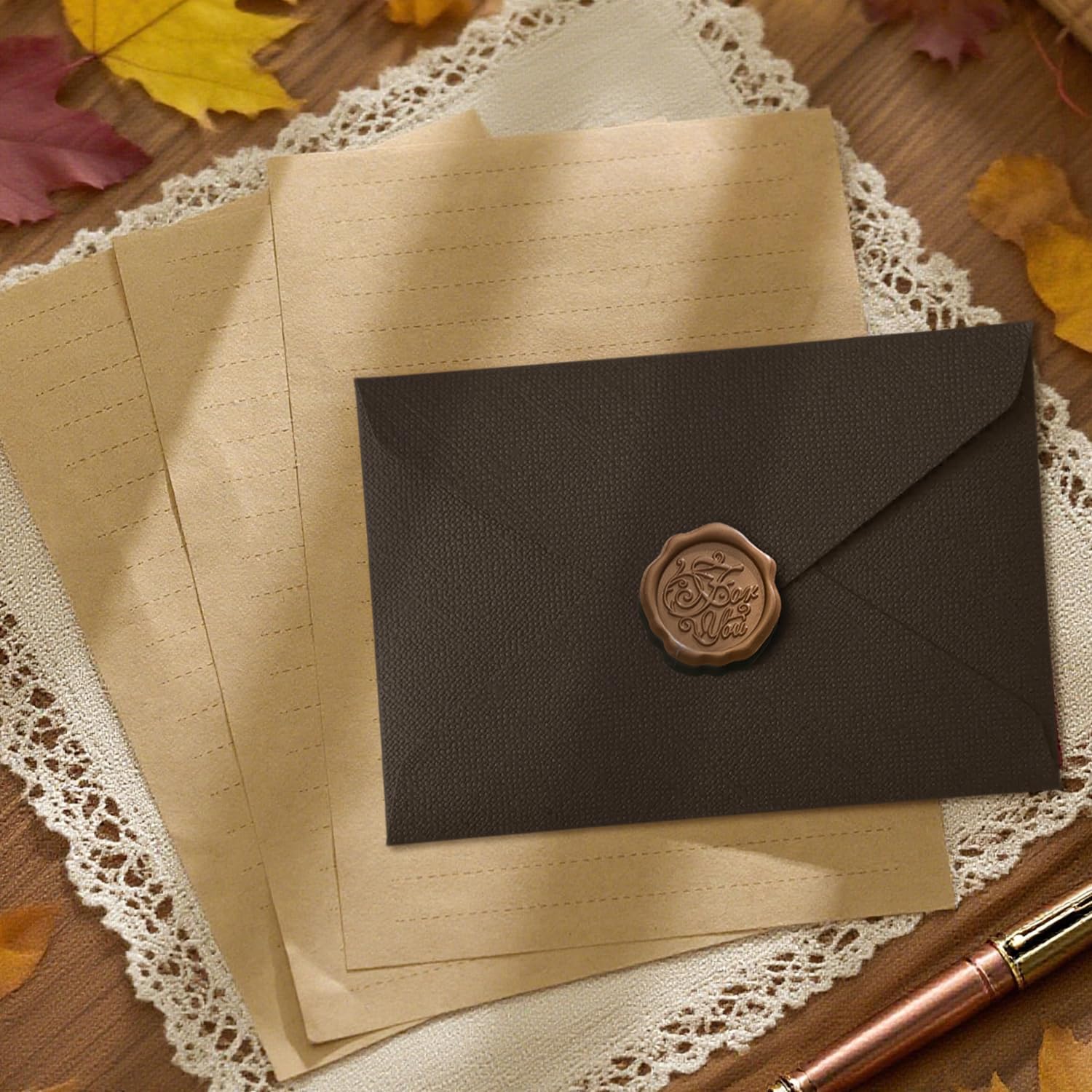 22Pcs Vintage Writing Paper Se - Letter Envelope Kraft review and price