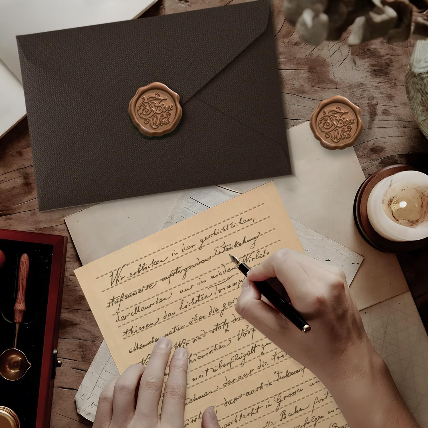 22Pcs Vintage Writing Paper Se - Letter Envelope Kraft review and price
