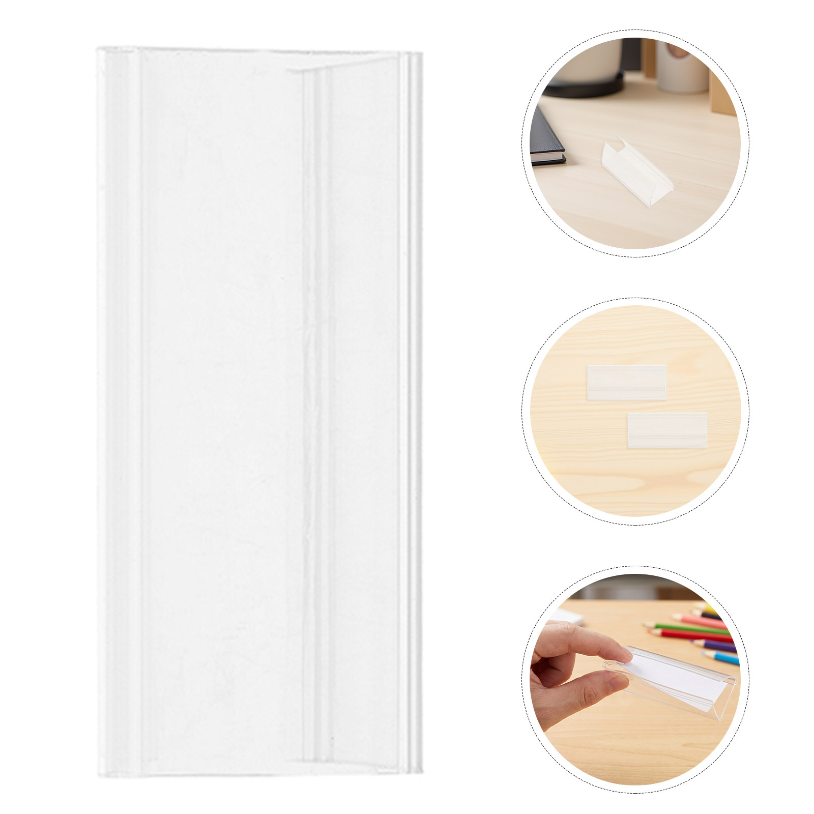 25Pcs Clear Plastic Nameplate  - Desk Name Plate review and price