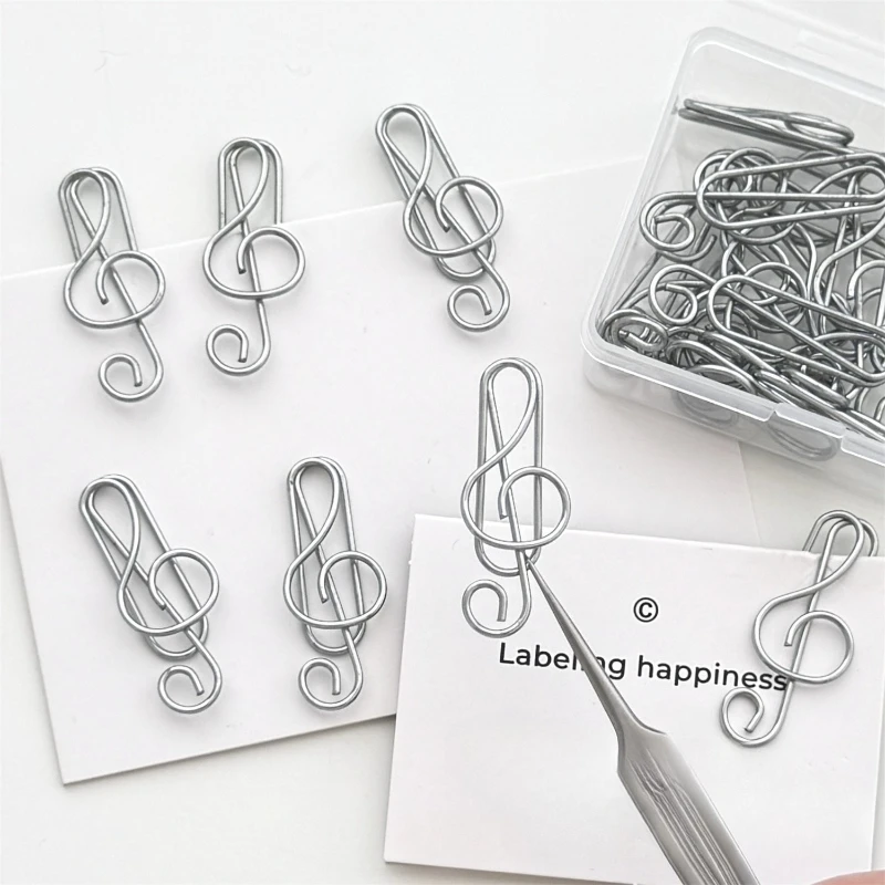 20/50pcs Musical Note Metal Pa - Office Supply Office Stationery Items review and price
