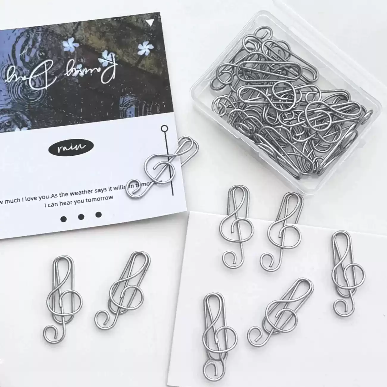 20/50pcs Musical Note Metal Pa - Office Supply Office Stationery Items review and price