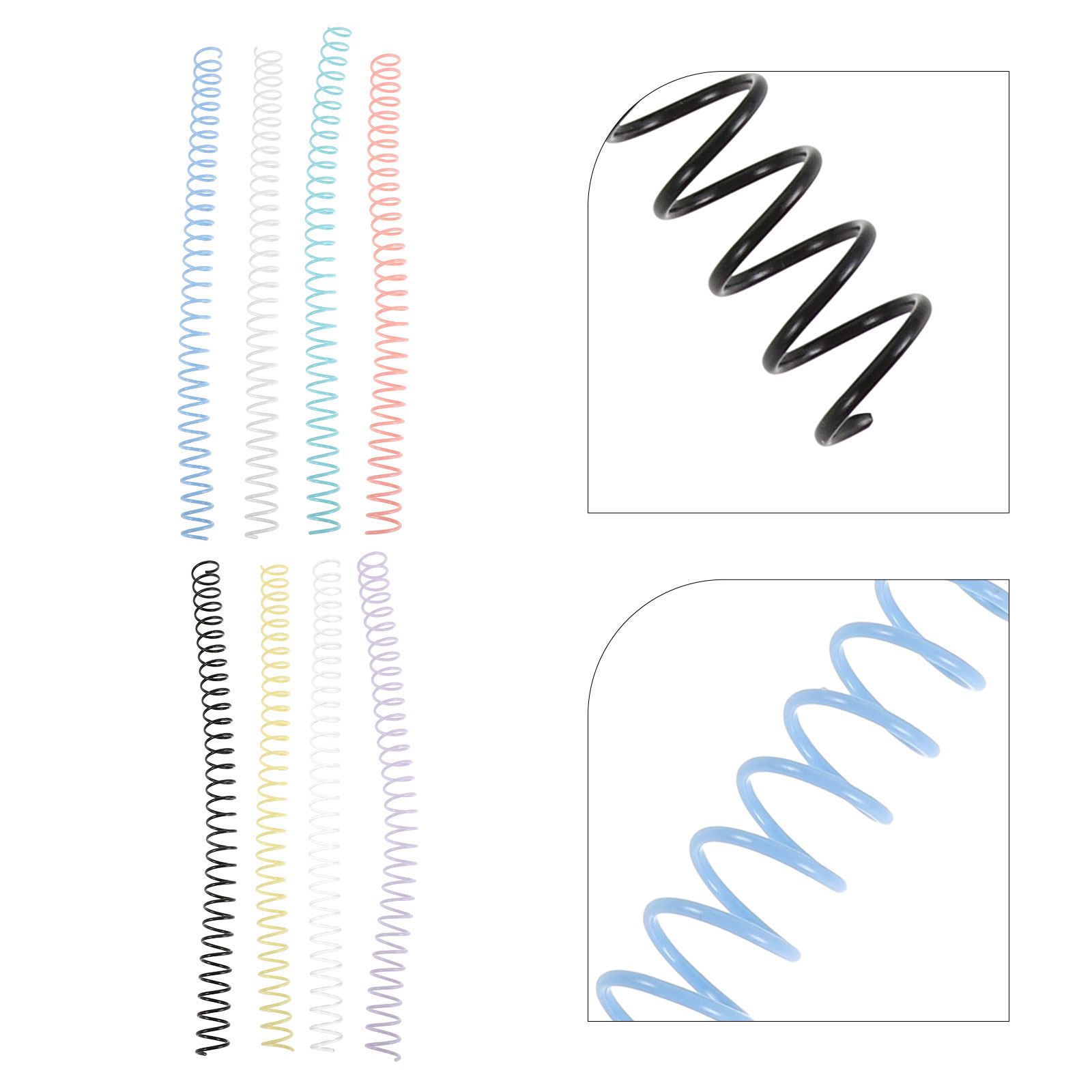 8Pcs Plastic Spiral Binding Co - Binding Comb Plastic review and price