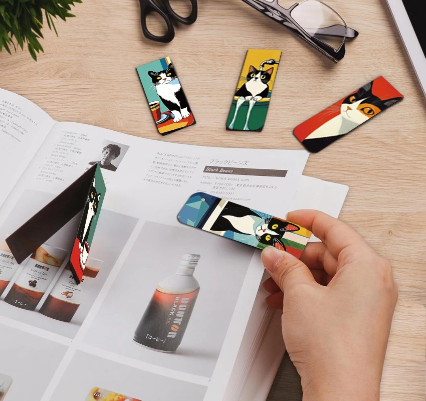 5PCS Simple And Fun Cat Magnet - Office Supply Office Stationery Items review and price
