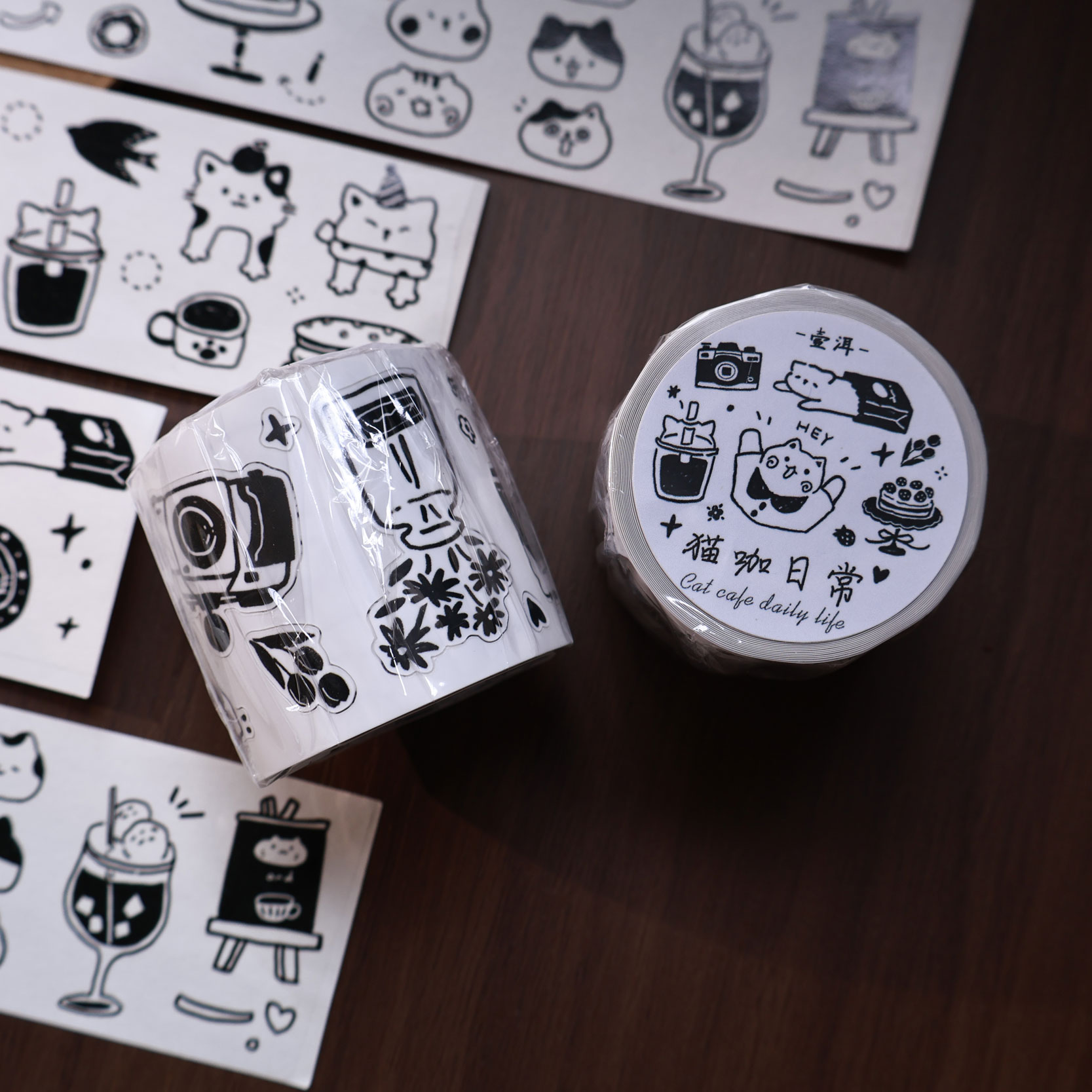 YiEr Studio Vintage Daily Cat' - Washi Tape Set review and price