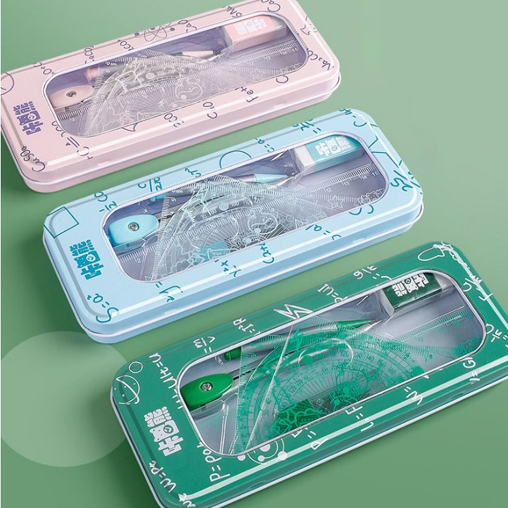 8Pcs/Set Multifunctional Math  - Compass Geometry Set review and price