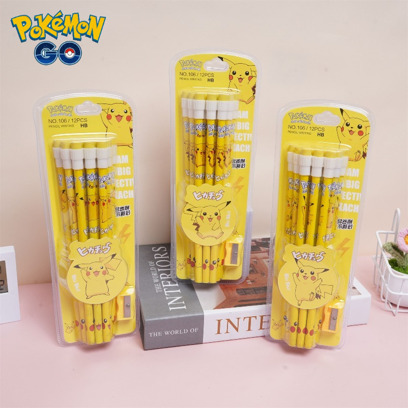 12pcs pokemon pencil with Eras - Office Supply Office Stationery Items review and price