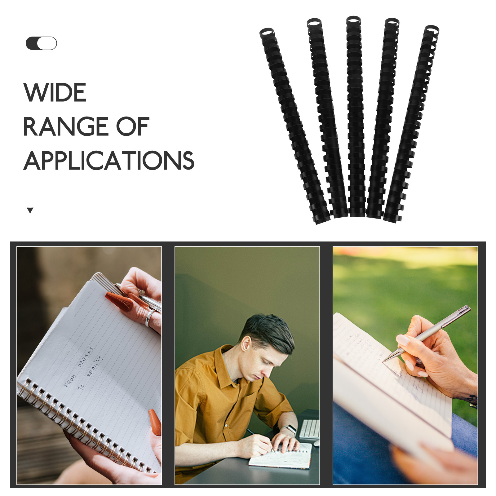 50Pcs 21-Ring Plastic Comb Bin - Binding Comb Plastic review and price