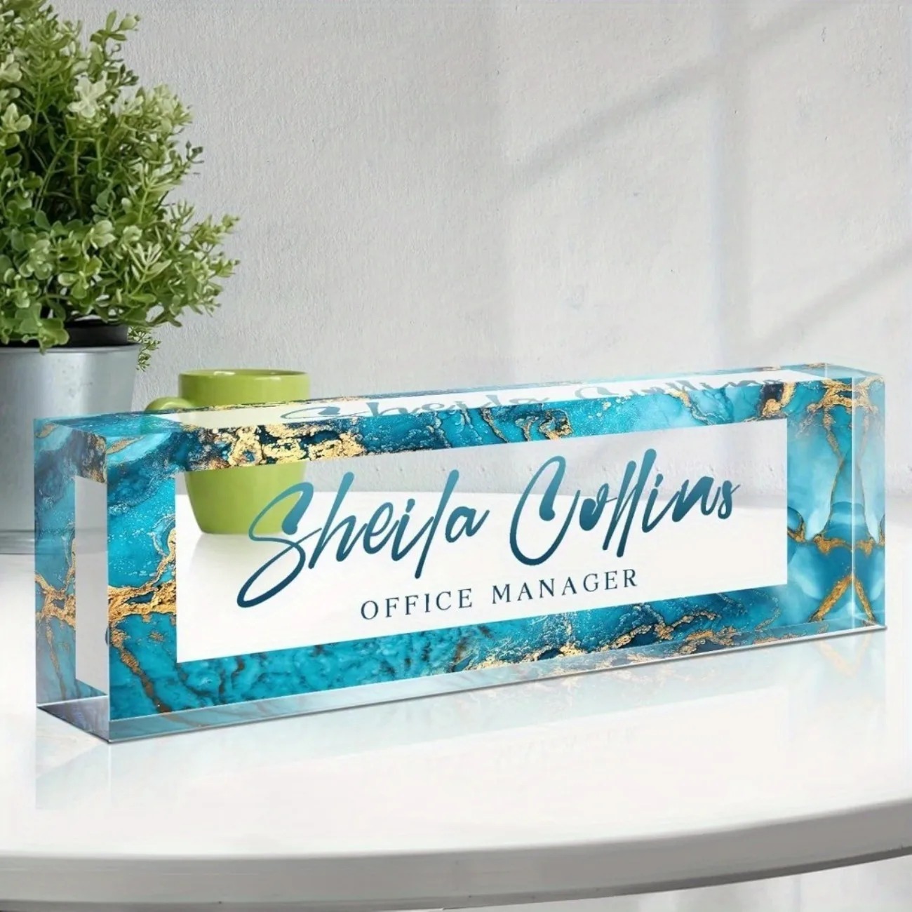 [2D Flat] Funny Custom Acrylic - Desk Name Plate review and price