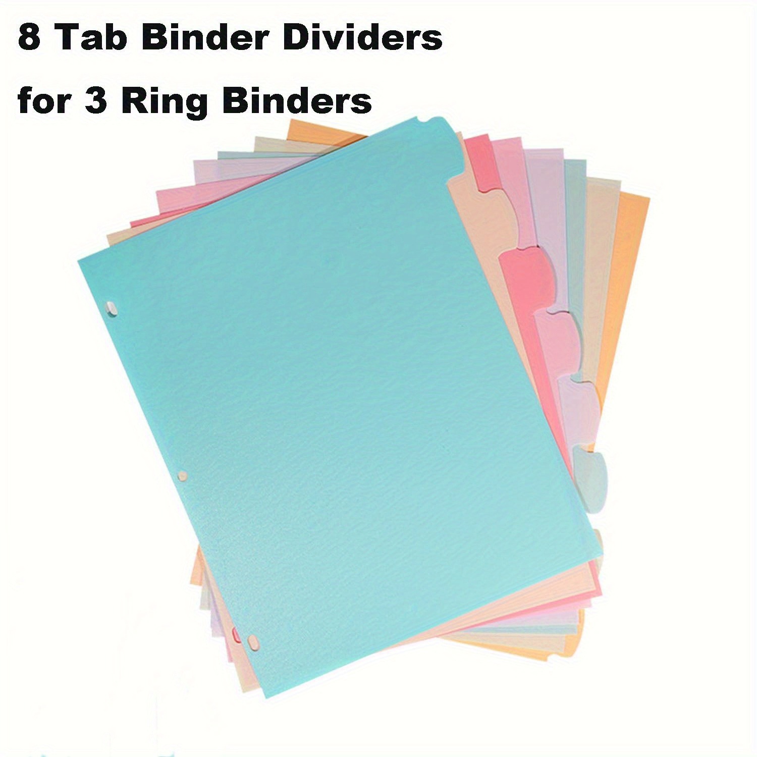 8 Tab Binder Dividers for 3 Ri - Paper Punch 3 Hole review and price