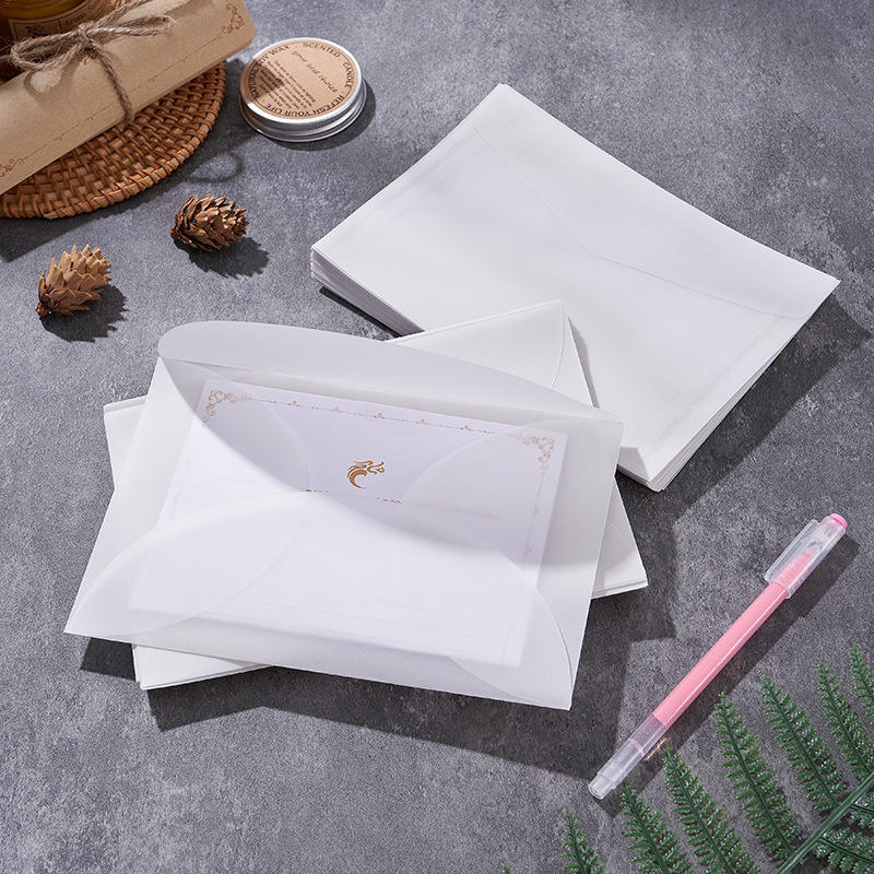 50pcs/lot Blank Translucent En - Letter Envelope Kraft review and price