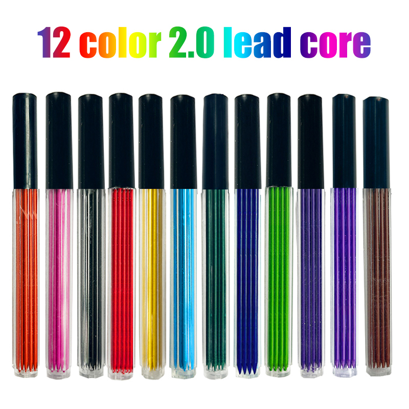 12 Colors 2.0mm HB Replaceable - Mechanical Pencil Lead review and price