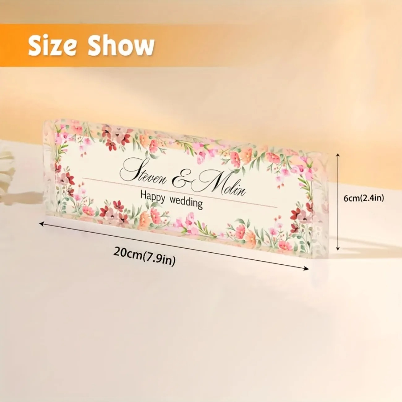 Customizable 2D Acrylic Desk N - Desk Name Plate review and price
